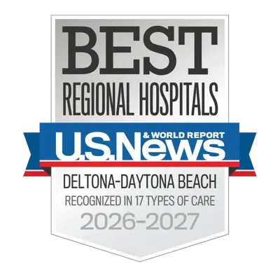 AdventHealth Daytona Beach is recognized by U.S. News and World Report as one of America’s best hospitals in 17 types of care.