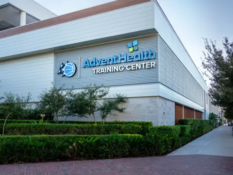 The building exterior of the AdventHealth Training Center.