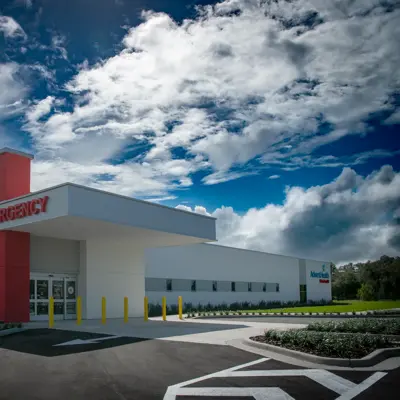 The exterior of the AdventHealth Poinciana ER facility.