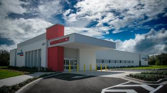 The exterior of the AdventHealth Poinciana ER facility.