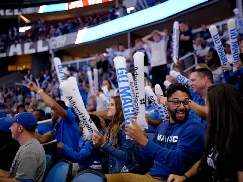 Fans at an Orlando Magic game.