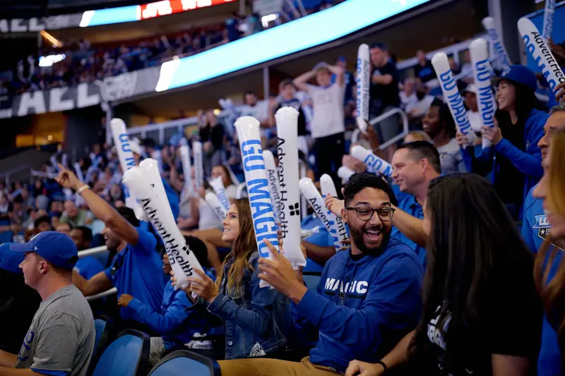 Fans at an Orlando Magic game.